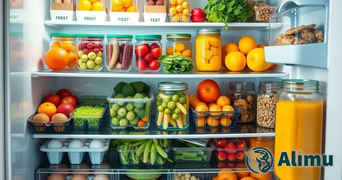 Como organizar corretamente sua geladeira para conservar alimentos