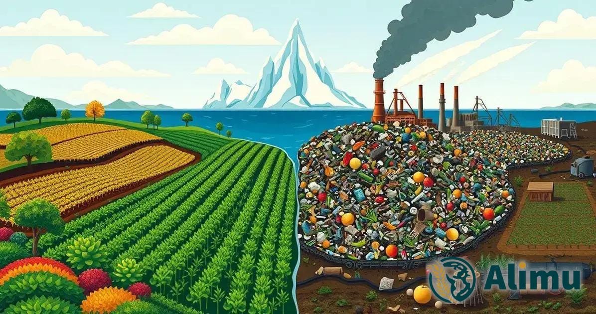 Como o desperdício alimentar afeta diretamente as mudanças climáticas?