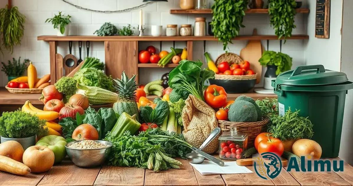 Planejamento inteligente: escolhendo ingredientes sustentáveis e evitando excessos
